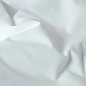 Homescapes White Cotton Cot Bed Duvet Cover Set 200 Thread Count