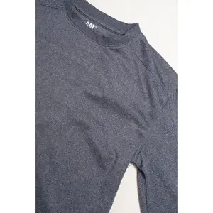 Caterpillar - Coolmax Long Sleeve Tee - Grey - Tee Shirt - S