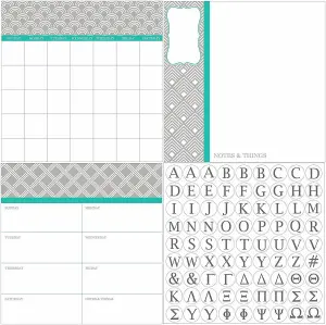 Wallpops 3 Pack - Large Self-Adhesive Calendar Planner Message Note Board Wall Stickers