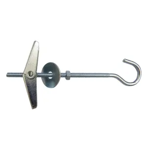 Diall C-hook Spring toggle (Dia)14mm (L)80mm, Pack of 2