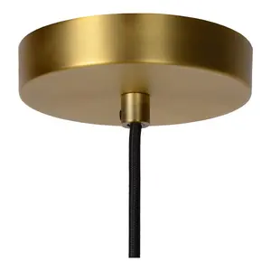 Lucide Firmin Classic Pendant Light 30cm - 1xE27 - Matt Gold, Brass