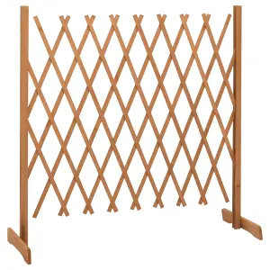 Berkfield Garden Trellis Fence Orange 180x100 cm Solid Firwood