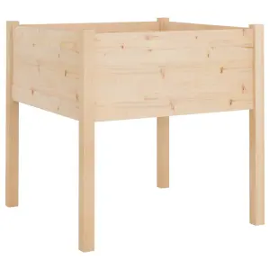 Berkfield Garden Planter 70x70x70 cm Solid Pinewood