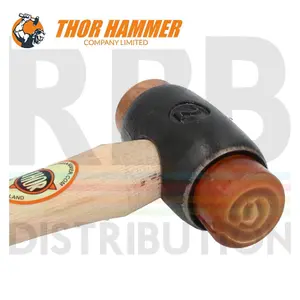 Thor Hammer Copper Hide Two Replaceable Faces wood handle Mallet Head Size A