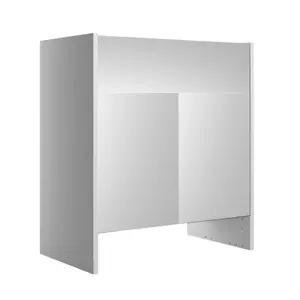 Cooke & Lewis Santini Gloss White Cabinet (H) 852mm (W) 600mm