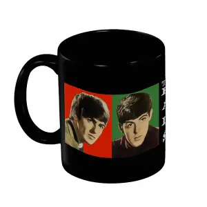 The Beatles Fab Four Mug Black/Multicoloured (One Size)