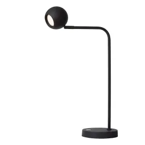 Lucide Comet Modern Rechargeable Floor reading lamp - Battery - LED Dim. - 1x3W 2700K - 3 StepDim - Black