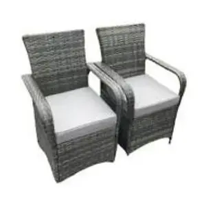 Derby 6 Seater Rattan Garden Set with Fire Pit