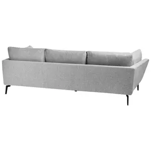 4 Seater Fabric Sofa Grey NENOLA