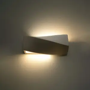 Sigma Mini Ceramic & Glass White 1 Light Classic Wall Light