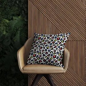 Coloured Leopard Print Outdoor Cushion 45cm x 45cm