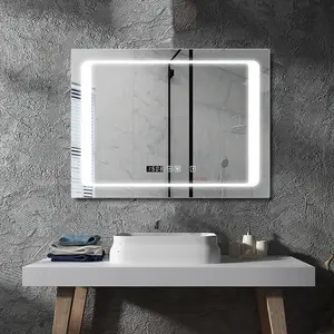 LED Mirror with Bluetooth Speaker, Rectangular, Size: 60x80cm