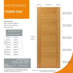 Tigris Oak Internal Door - Finished