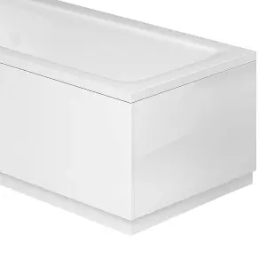 Novela Gloss White End Bath Panel - 800mm