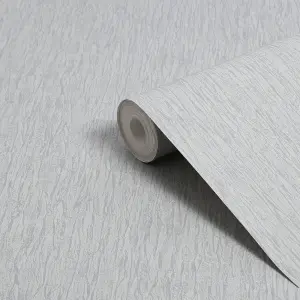 Superfresco Silk Sparkle Textured Plain Silver Wallpaper