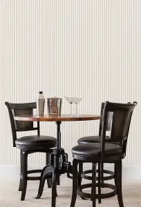 Galerie Smart Stripes 2 Silver Grey Butcher Stripe Smooth Wallpaper