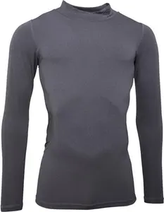 Umbro Mens Compression Long Sleeve Mock Grey - Size XXL