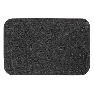 JVL Delta Scraper Doormat, 40x60cm, Charcoal