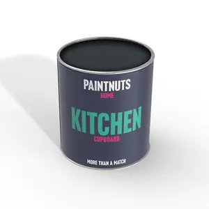 PaintNuts Solid Wood Laminated Kitchen Units Cupboard Cabinet Door Satin Paint - Anthracite Grey - 250ml (RAL7016)