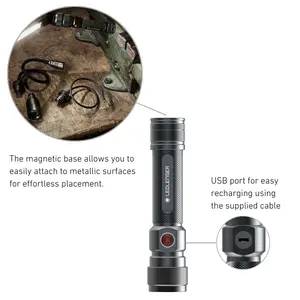 Ledlenser Workers Friend Rechargeable 4 in 1 Quick Connect Portable Mechanic USB Work Light, Magnetic, Flexible, Upto 5.5H Battery