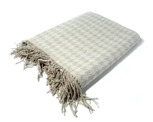 Bellissimo Cotton Rich Dogtooth Throw 130 x 150cm