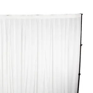 3x9 Metres Ice Silk Backdrop Photography Curtains, White