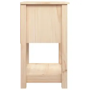 Berkfield Bedside Cabinet 40x35x61.5 cm Solid Wood Pine