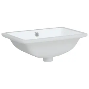 Bathroom Sink White 41.5x26x18.5 cm Rectangular Ceramic