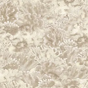 Galerie Homestyle Beige Yellow Ocean Coral Smooth Wallpaper