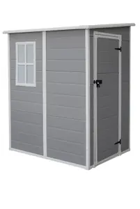 5x4 Foot Plastic Garden Storage Shed