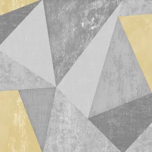 Fresco Shard Grey Geometric Wallpaper