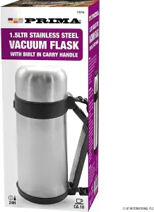 New 1.5l Stainless Steel Hot N Cold Vacuum Thermos Food Flask Portable Travel Mug