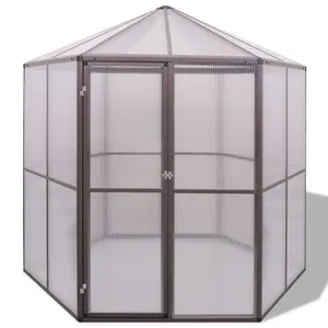 Berkfield Greenhouse Aluminium 240x211x232 cm