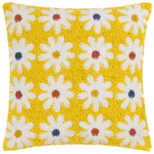 Heya Home Daisy Floral Knitted Cushion Cover