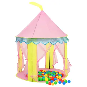 Berkfield Children Play Tent Pink 100x100x127 cm