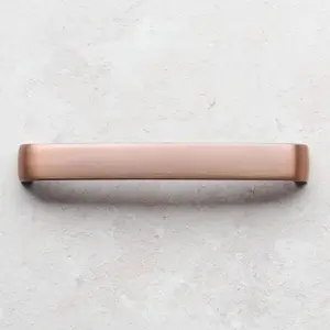 160mm Copper Cabinet Handle Brushed Antique Rose Gold Kitchen Cupboard Door Drawer Pull Wardrobe Furniture Replacement