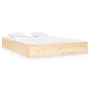 Berkfield Bed Frame Solid Wood 120x190 cm Small Double