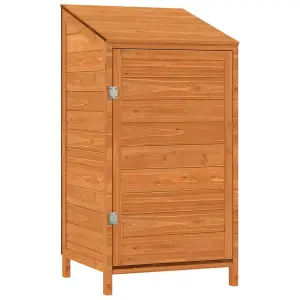 Berkfield Garden Shed Brown 55x52x112 cm Solid Wood Fir