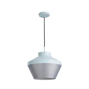 The Lighting Edit Dina pendant Matt Mint & pewter LED Pendant ceiling light, (Dia)320mm