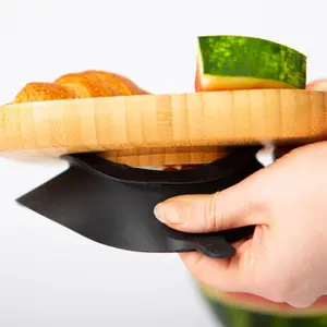 Tiny Dining - Children's Bamboo Plate Suction Cup - Black