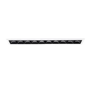 Luminosa Lika 10 Light Recessed Downlight Black, 4000K, 21W