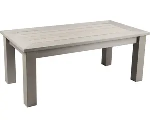 Winawood Wood Effect Coffee Table - L120cm x D61cm x H48cm - Stone Grey