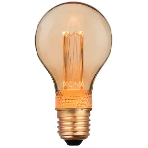 Nordlux Deco E27 A60 Retro Dim 1800 Kelvin 65 Lumen Light Bulb In Gold