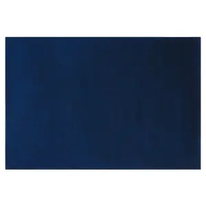 Viscose Area Rug 140 x 200 cm Navy Blue GESI II