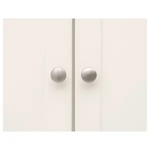 Cosenza 2 Door Wardrobe Chrome Knob