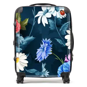 Poppy Flowers With Chamomile Suitcase - Large