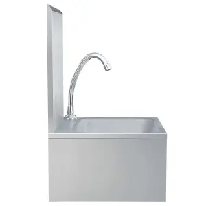 Berkfield Hand Wash Sink with Faucet and Soap Dispenser Stainless Steel