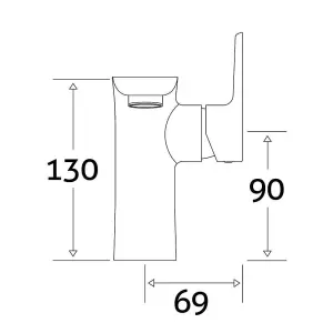 Jakarta Polished Chrome Deck-mounted Basin Mono Mixer Tap