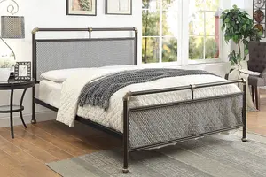 Cambridge Industrial Style Metal King Size Bed Frame 5ft