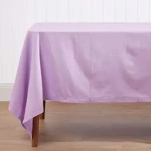 Homescapes Mauve Tablecloth 137 x 178 cm